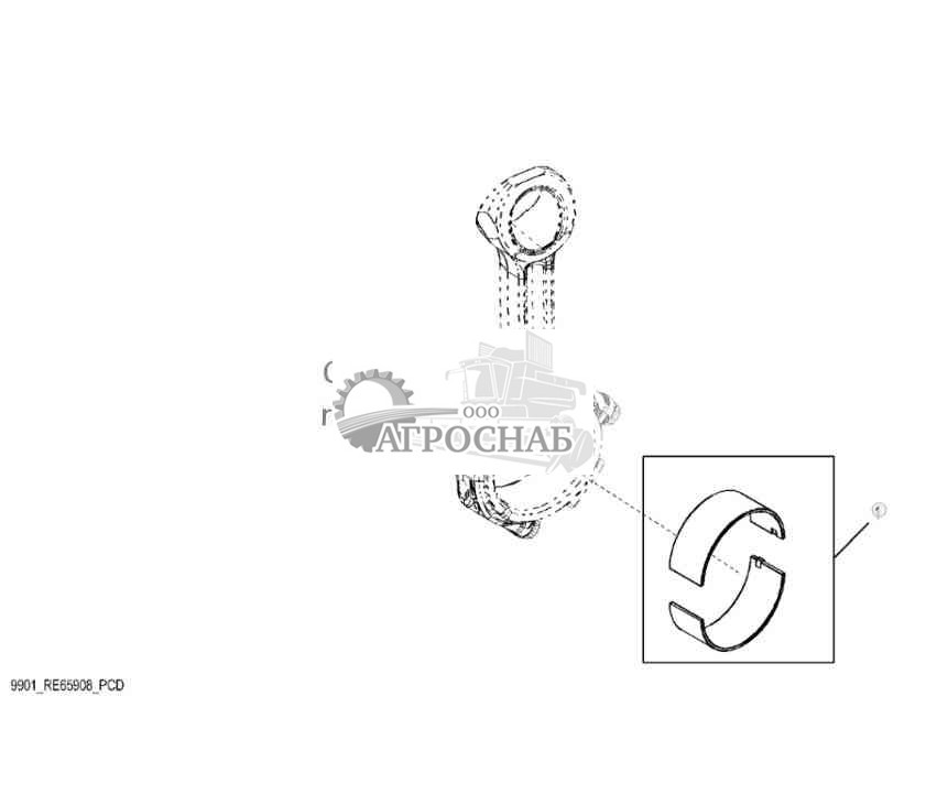 9901 Комплект шатунных подшипников 